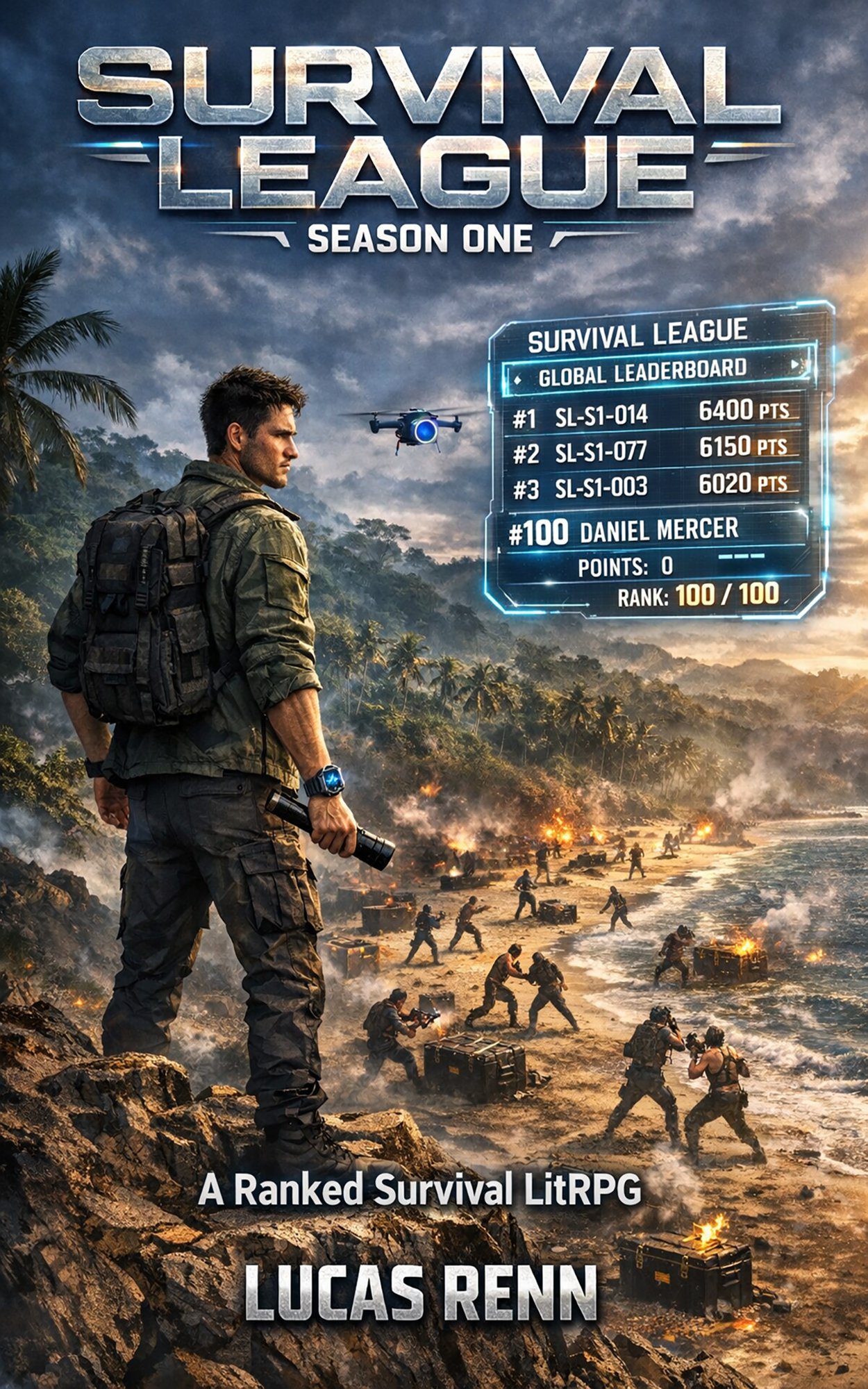 Survival League Season One — Book Cover by Lucas Renn